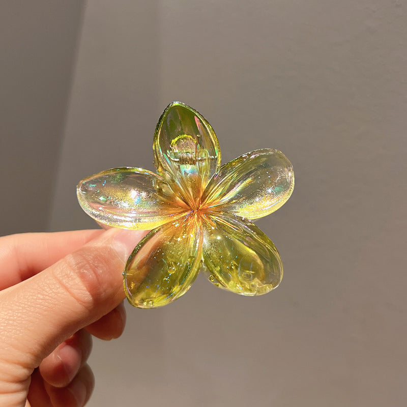 Plating Color Transparent Egg Bauhinia Barrettes Women's Brand: aeac