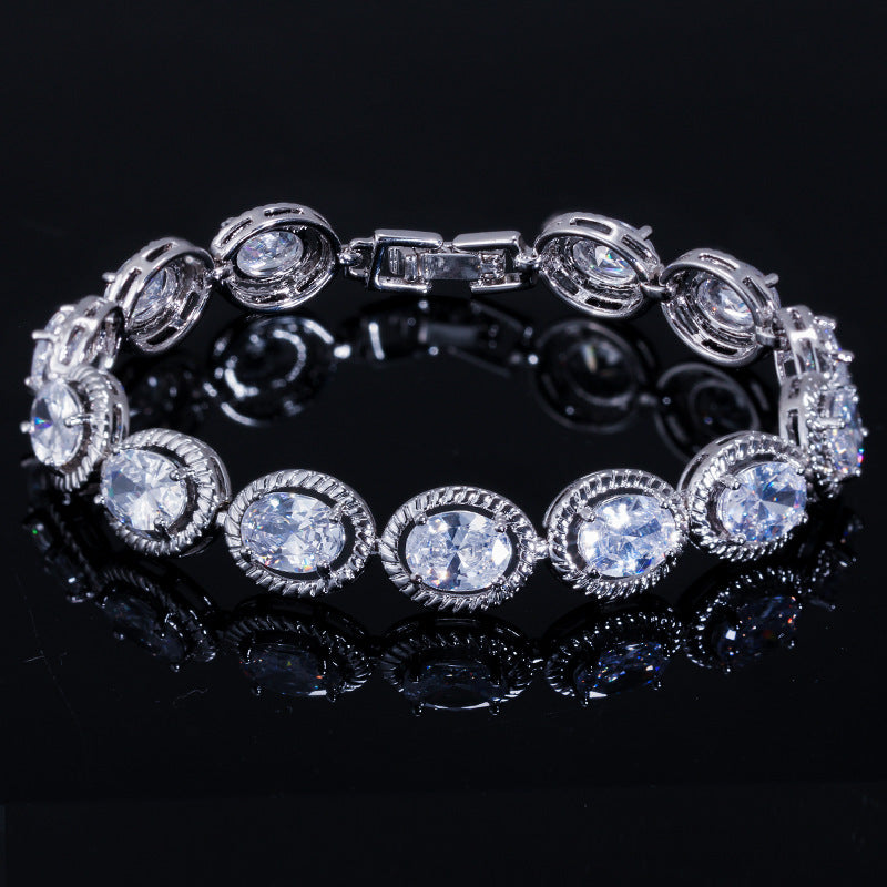Micro Set Accessory Zircon Bracelet Fashion Classic Brand: aeac
