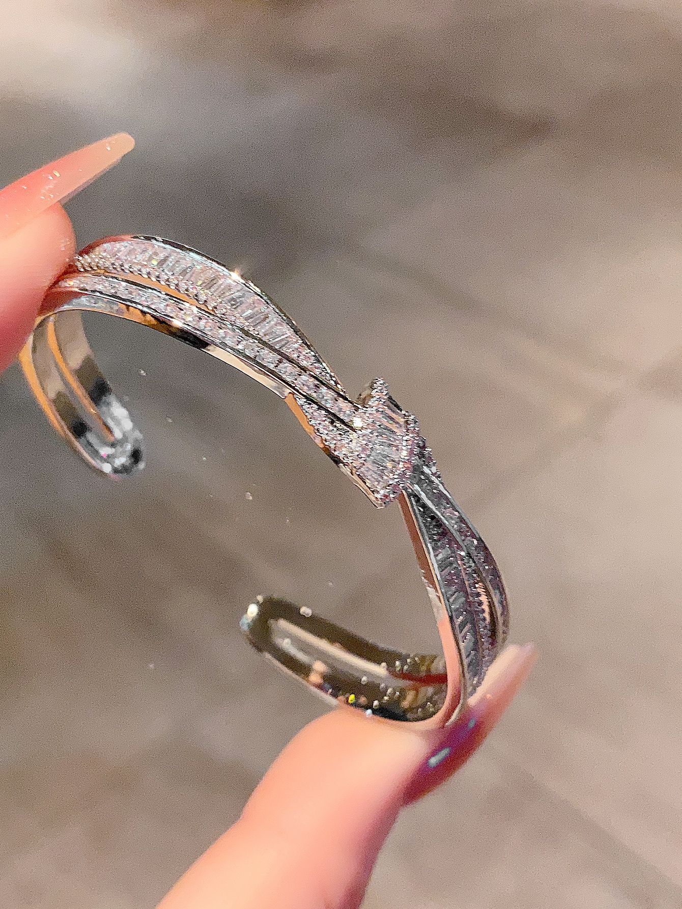 Affordable Luxury Diamond-studded All-matching Bestie Bracelet Brand: aeac