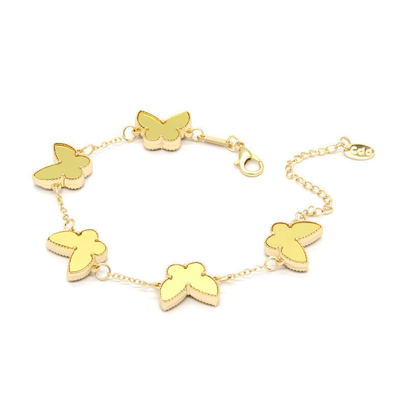 Double Sided Butterfly Heart Bracelet – Fashion Jewelry Brand: aeac