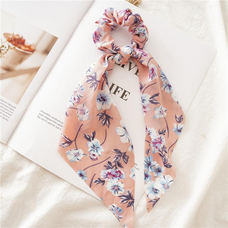 Long Women's Pinched Ponytail Ribbon Headdress Flower Brand: aeac