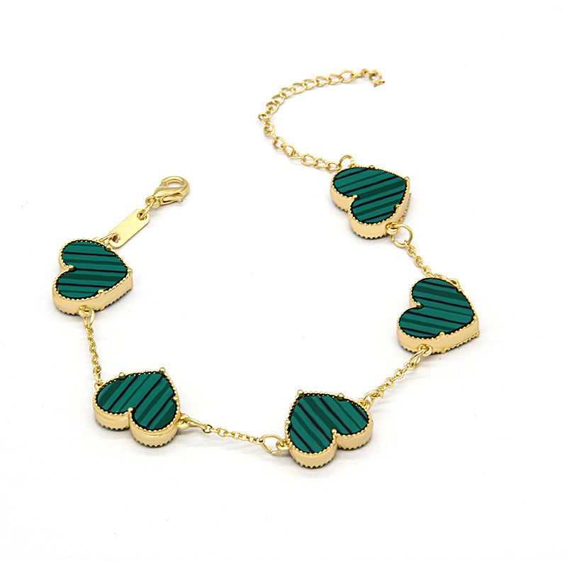 Double Sided Butterfly Heart Bracelet – Fashion Jewelry Brand: aeac
