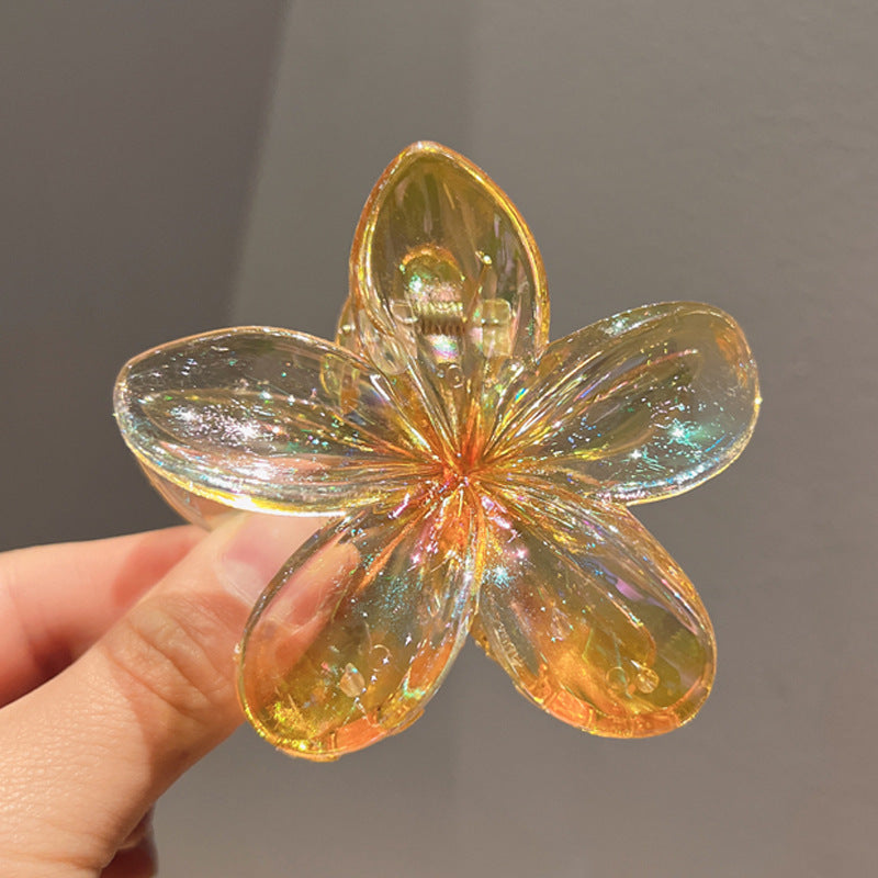 Plating Color Transparent Egg Bauhinia Barrettes Women's Brand: aeac