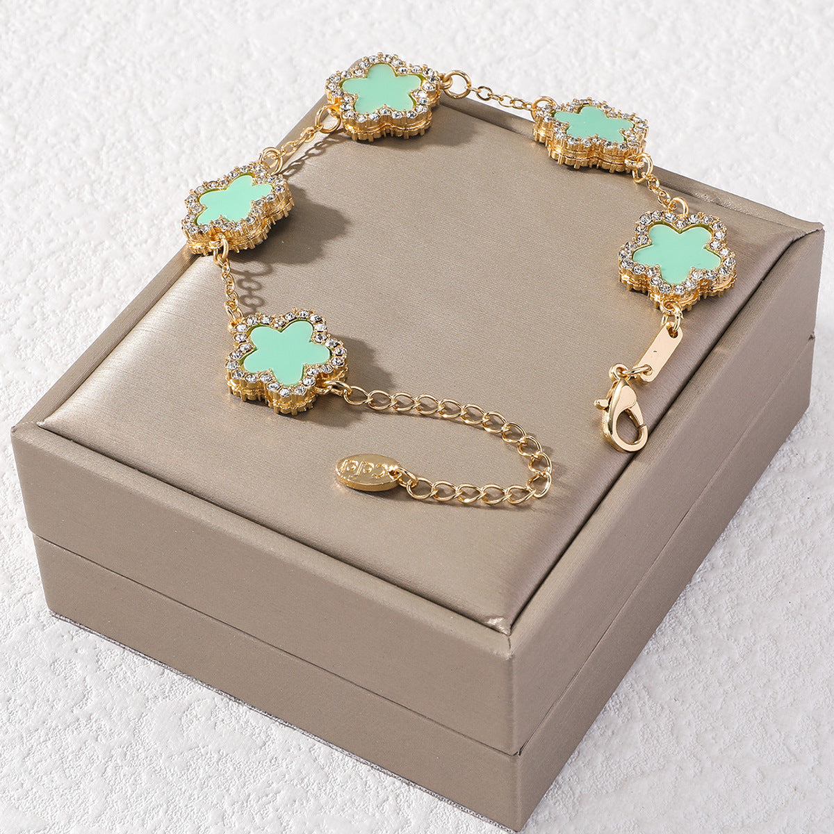 Diamond Star Petal Bracelet – Elegant Fashion Temperament Jewelry for Women Brand: aeac