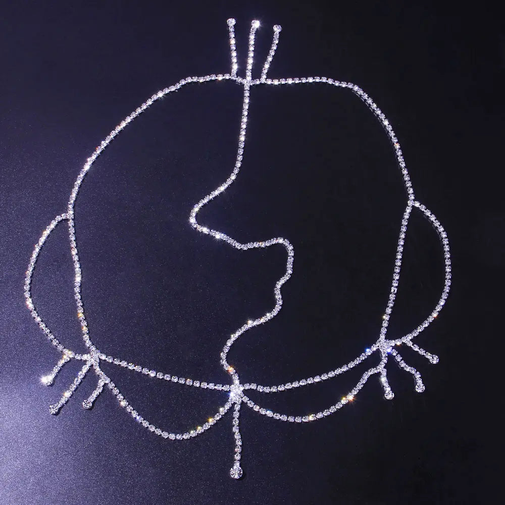 Tassel Niche Rhinestone Hair Accessories Bridal Headdress Jewelry Brand: aeac