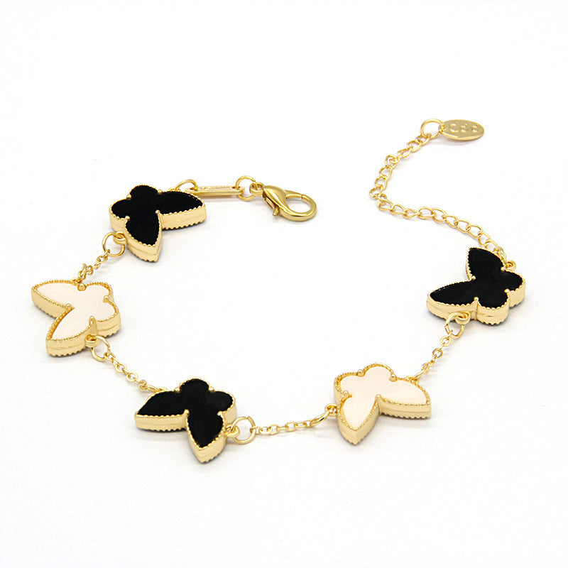 Double Sided Butterfly Heart Bracelet – Fashion Jewelry Brand: aeac