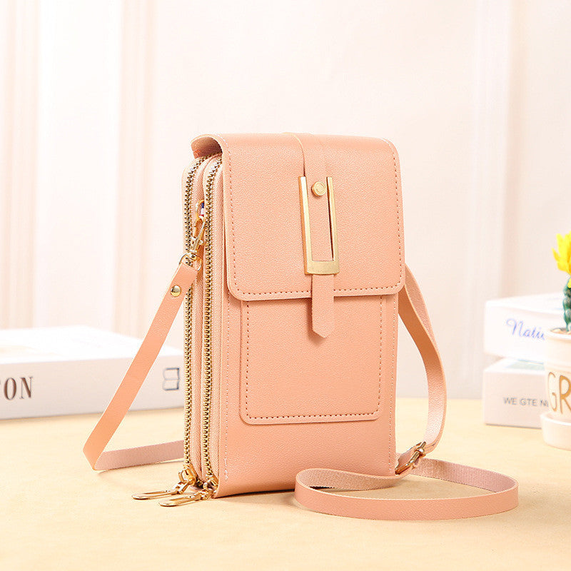 Women's Crossbody Shoulder Bag Transparent Multifunctional Touch Screen Phone Bag Brand: aeac