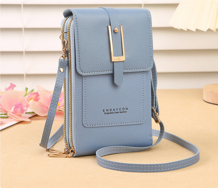 Women's Crossbody Shoulder Bag Transparent Multifunctional Touch Screen Phone Bag Brand: aeac
