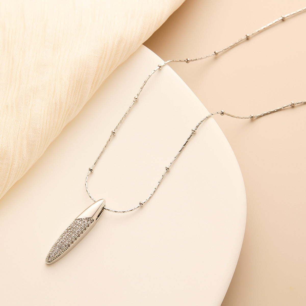 Simple Fashion Special-interest Design Titanium Steel Necklace Brand: aeac