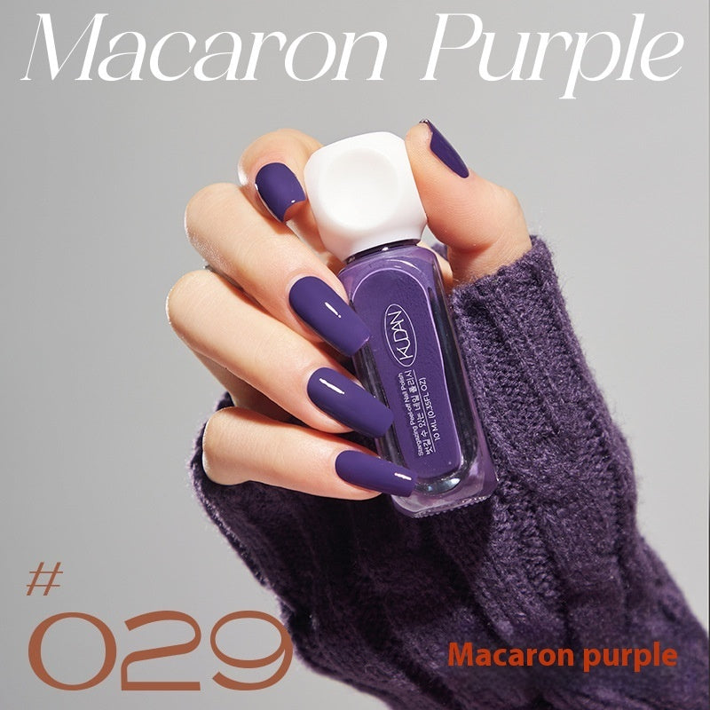 Water-based Nail Polish Peelable Quick-drying Baking-free Long-lasting Summer Macaron Popular Color Brand: aeac