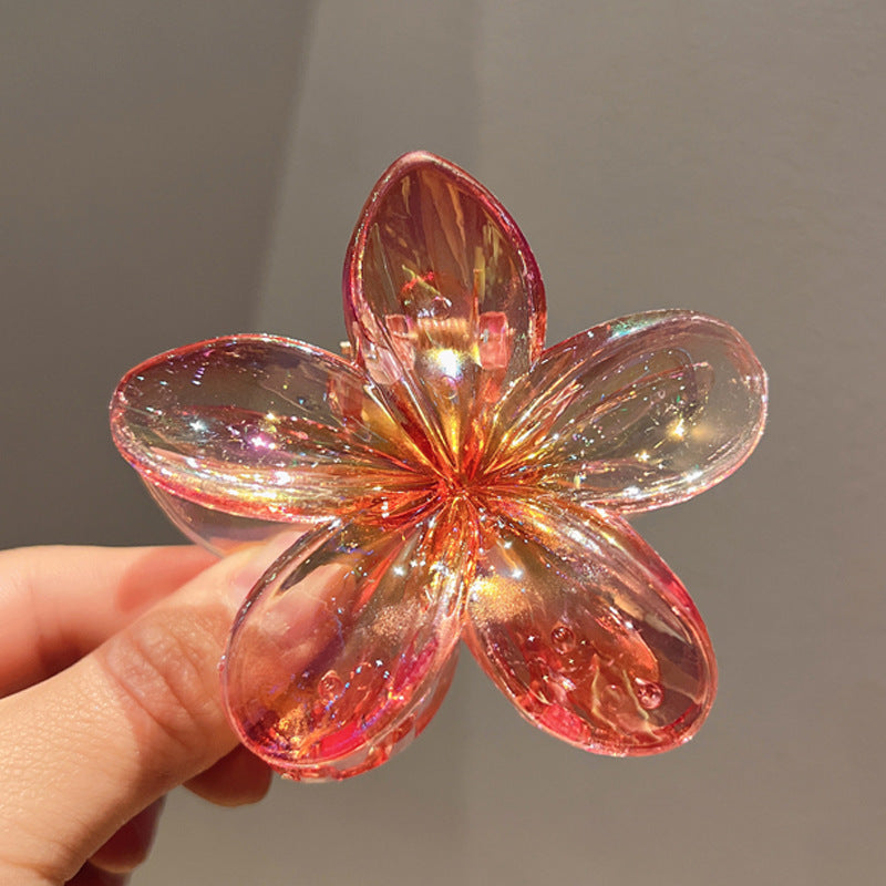 Plating Color Transparent Egg Bauhinia Barrettes Women's Brand: aeac