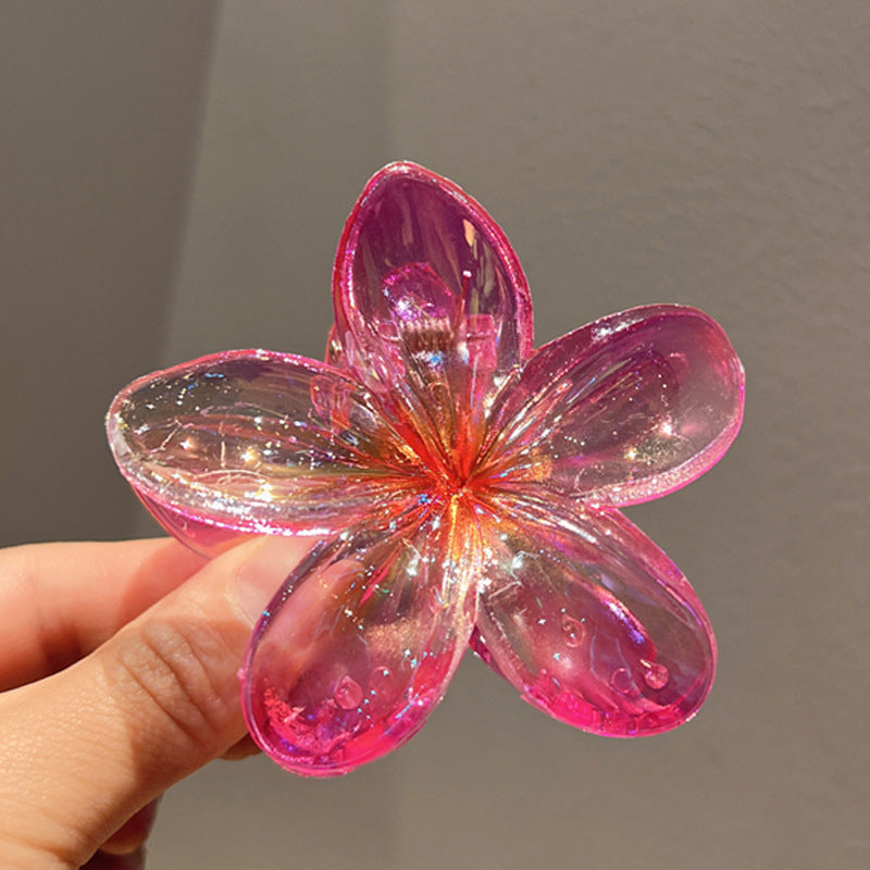 Plating Color Transparent Egg Bauhinia Barrettes Women's Brand: aeac