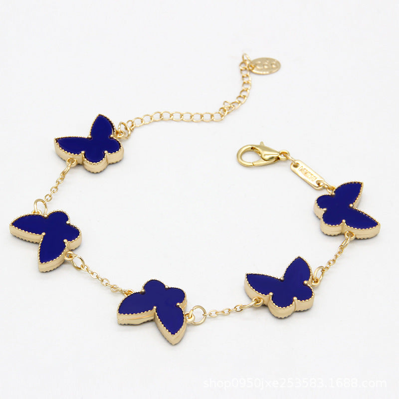 Double Sided Butterfly Heart Bracelet – Fashion Jewelry Brand: aeac