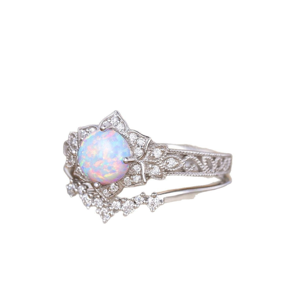 Opal Ring Fashion Minority Design Brand: aeac