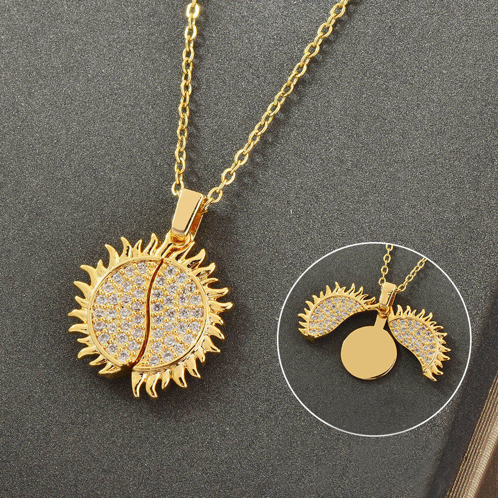 Women's Fashion Zircon Open And Close Clavicle Necklace Brand: aeac