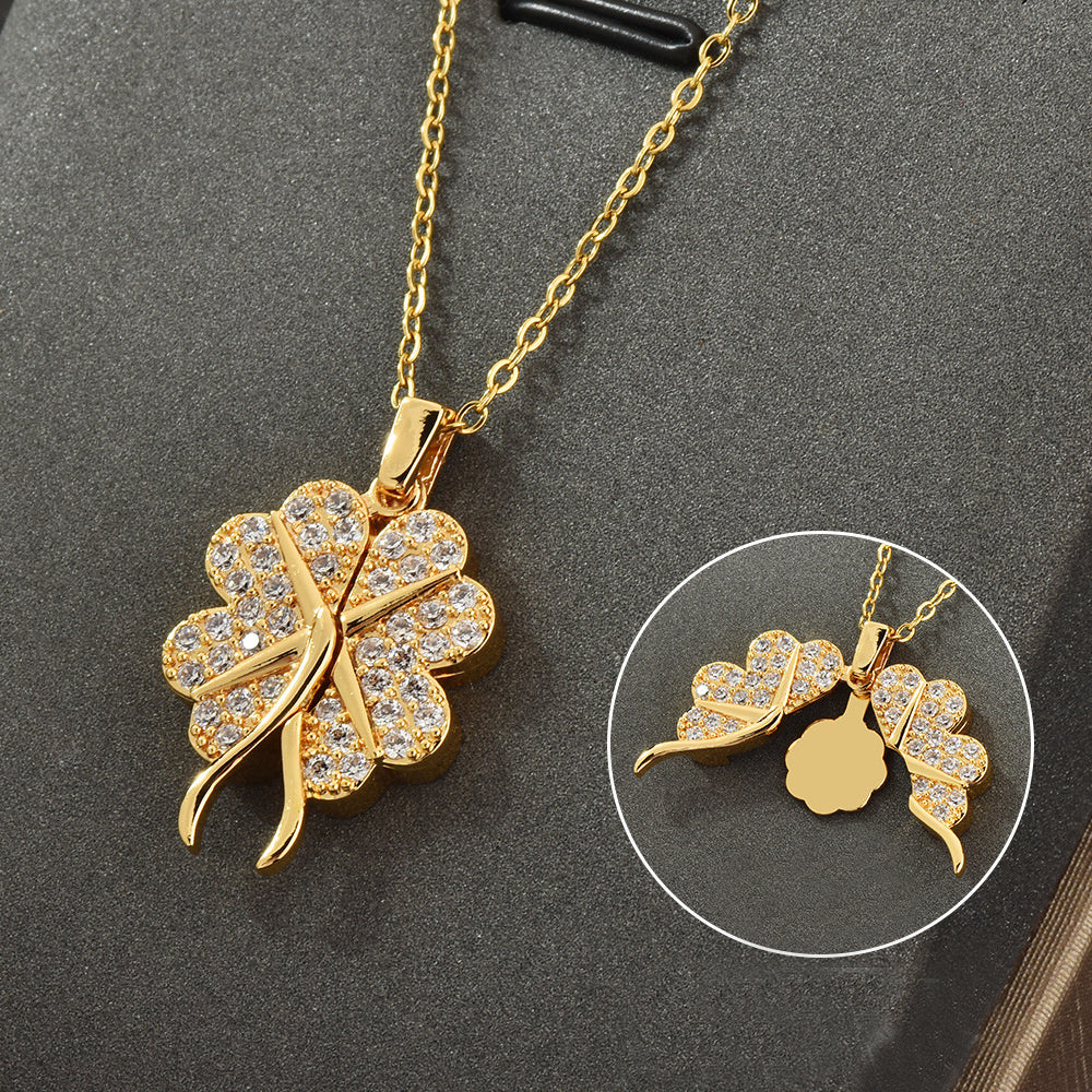 Women's Fashion Zircon Open And Close Clavicle Necklace Brand: aeac