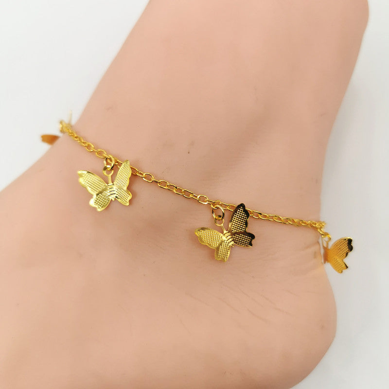 Women's Lightweight Metal Butterfly Anklet Brand: aeac