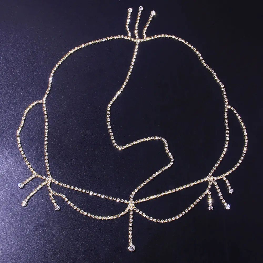 Tassel Niche Rhinestone Hair Accessories Bridal Headdress Jewelry Brand: aeac