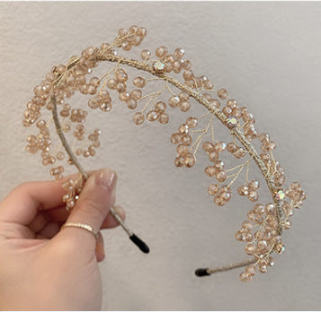 Versatile And Elegant Going Out Headdress Hair Accessories Temperament Retro Bridal Headband Brand: aeac