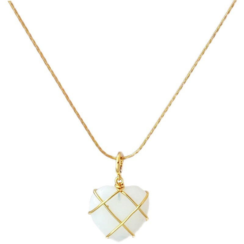 Fashion Moonstone Necklace For Cartoon Princess Love Girl Necklace Novelty Jewelry Brand: aeac