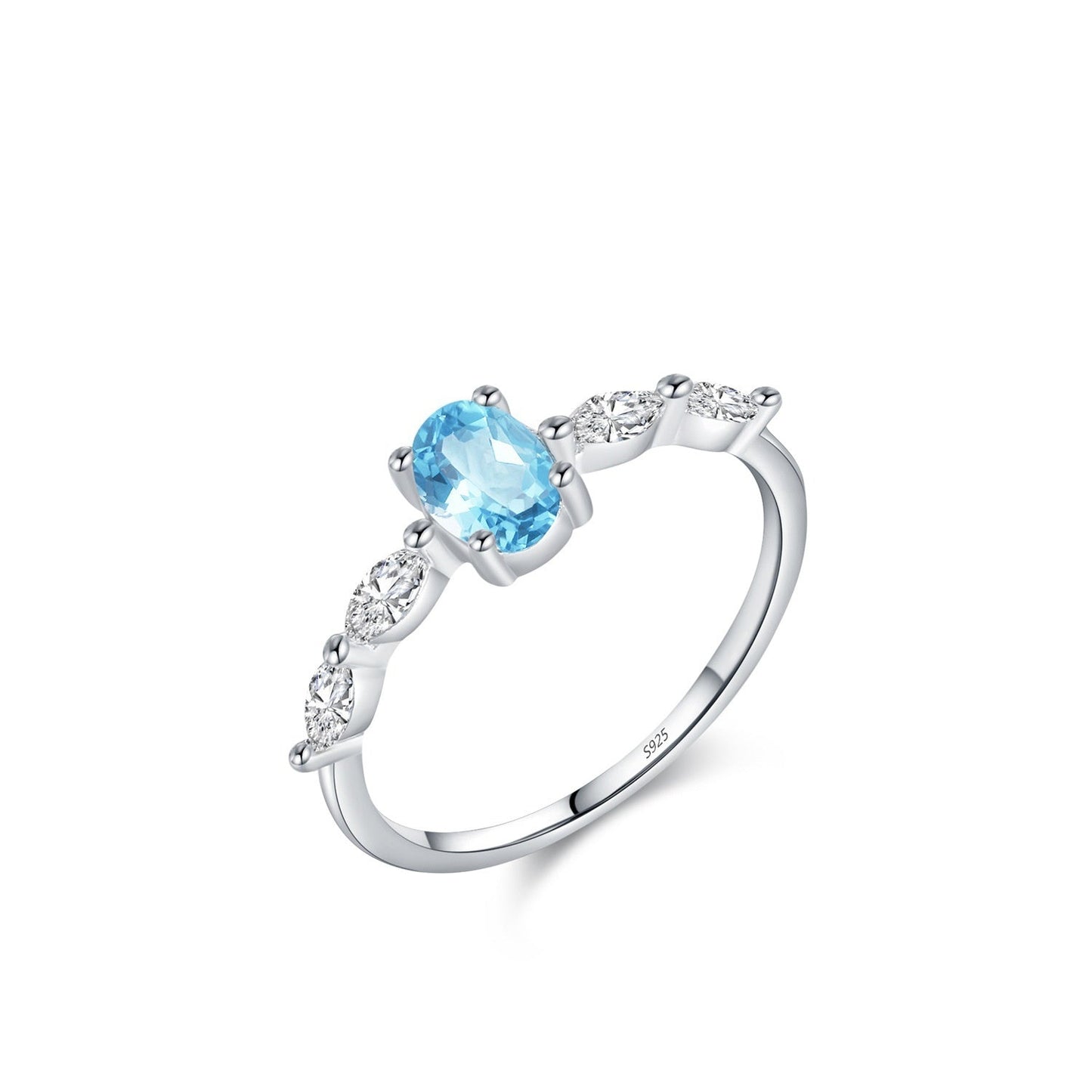 Women's Sterling Silver Crystal Ring Brand: aeac