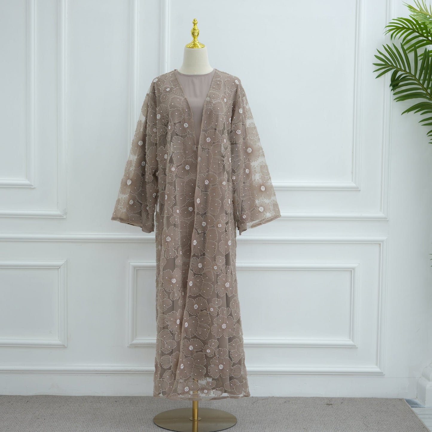Stylish Casual And Elegant Floral Beaded Cardigan Brand: aeac