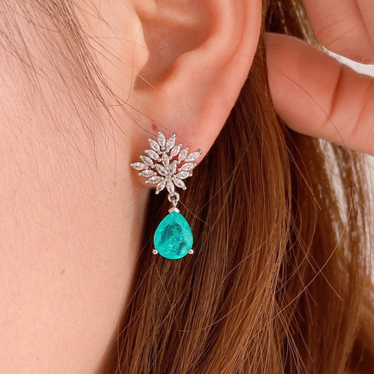 Classic Princess Pendant Stud Earrings Jewelry Set Brand: aeac
