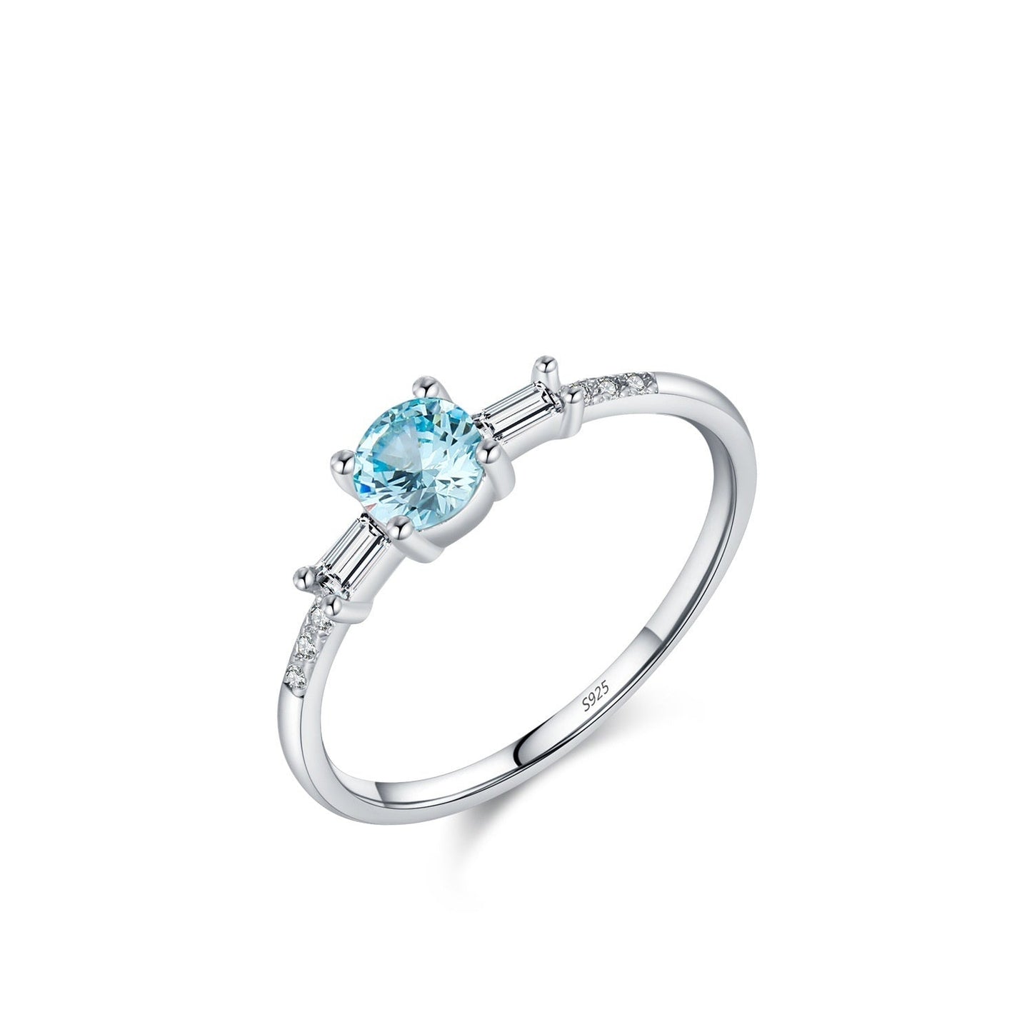 Women's Sterling Silver Crystal Ring Brand: aeac