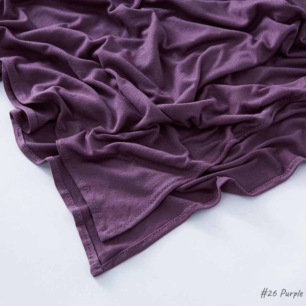 Malaysia Pure Color Modal Curling Mercerized Cotton Scarf Brand: aeac