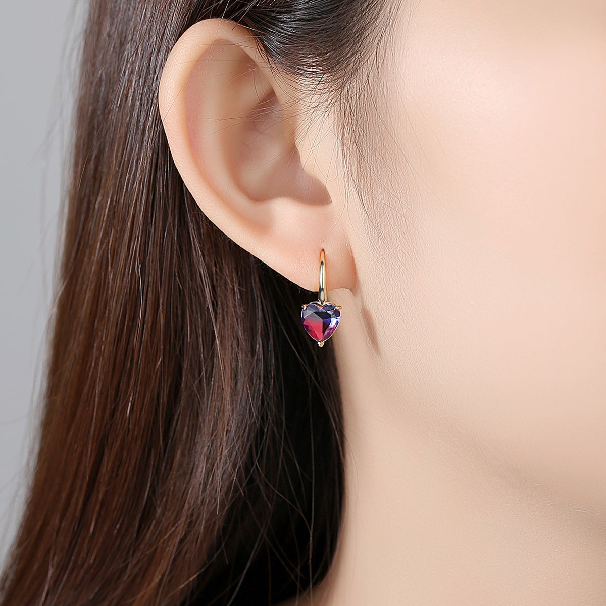 Copper Inlaid Crystal Ear Jewelry Fashion Korean Style Brand: aeac