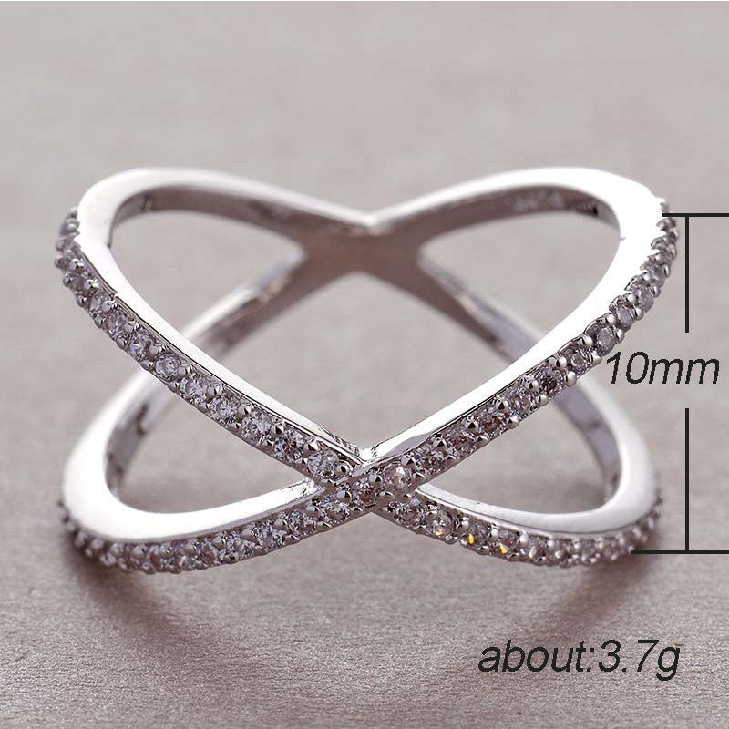 Simple and generous cross ring Brand: aeac