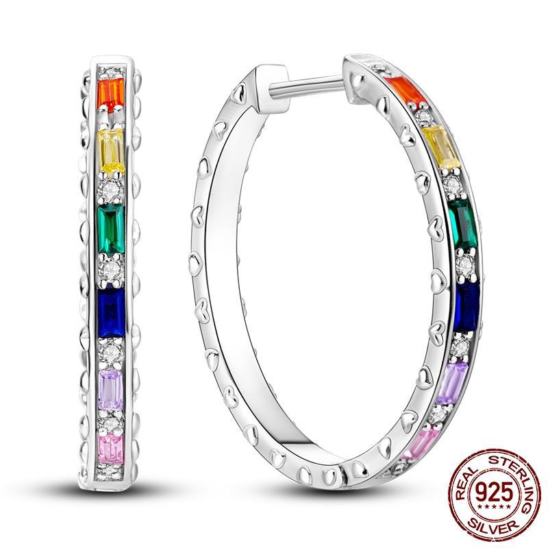 Colored Women Hope Earrings 925 Sterling Silver Heart Hope E Brand: aeac