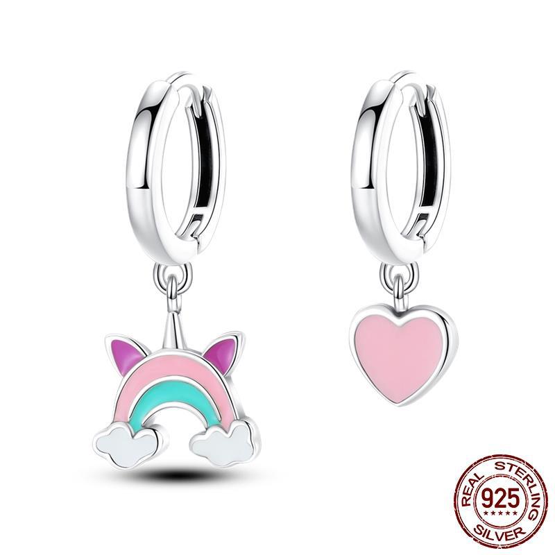 Colored Women Hope Earrings 925 Sterling Silver Heart Hope E Brand: aeac