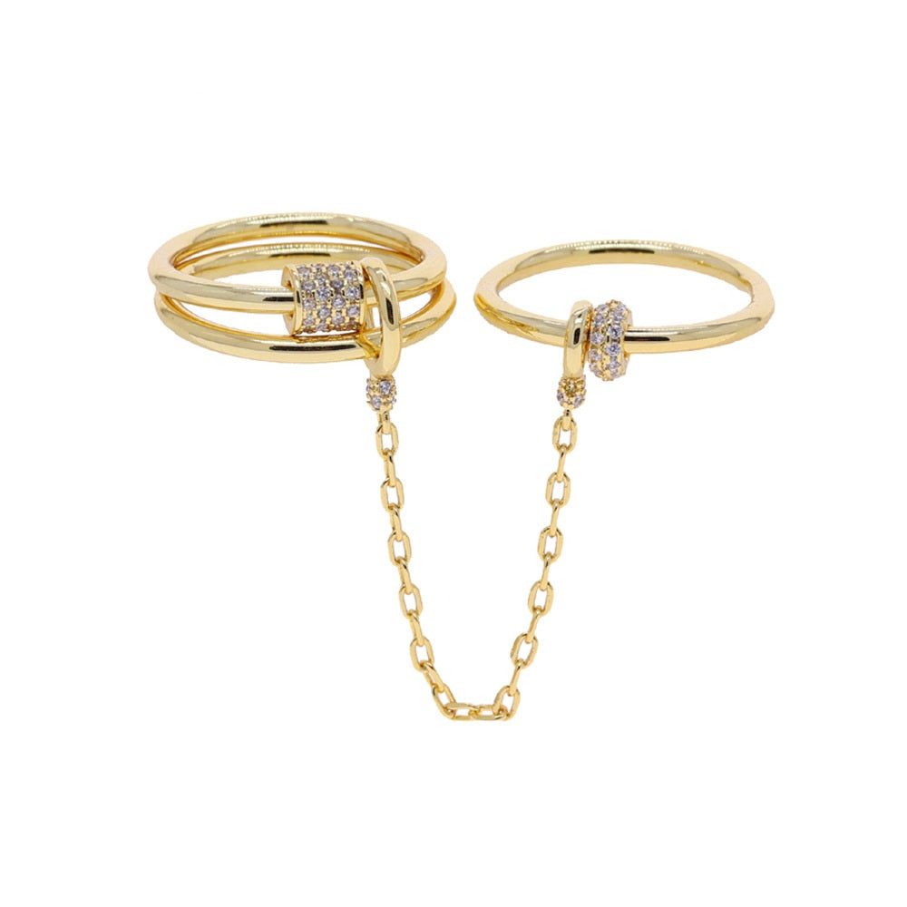 Fashion Personality New Tassel Water Drop Zircon Ring Brand: aeac