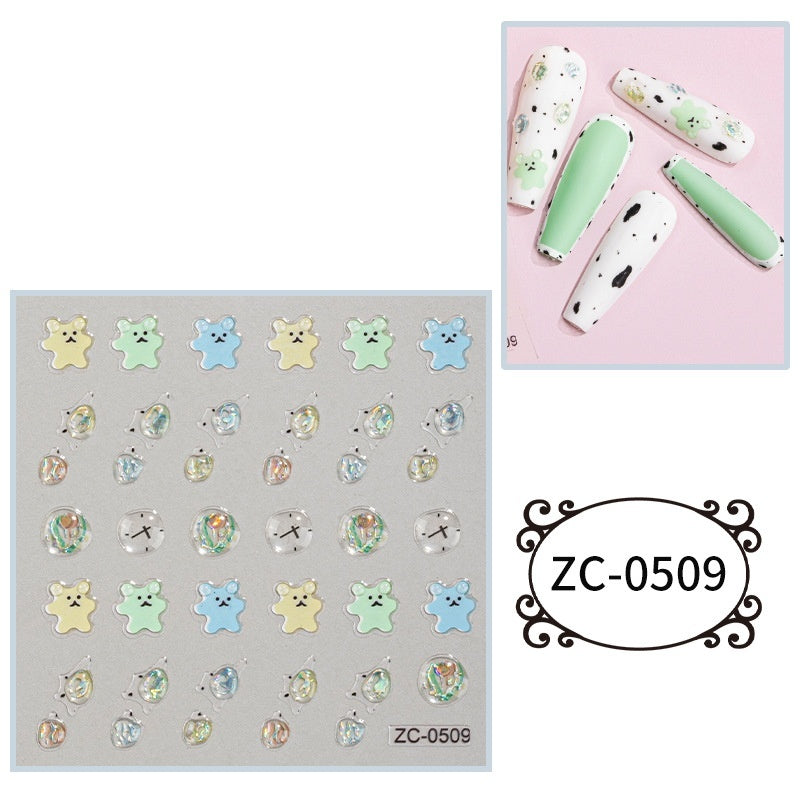 Creative Stickers Cute 3D Jelly Soft-Plastic Embossed Decals Brand: aeac