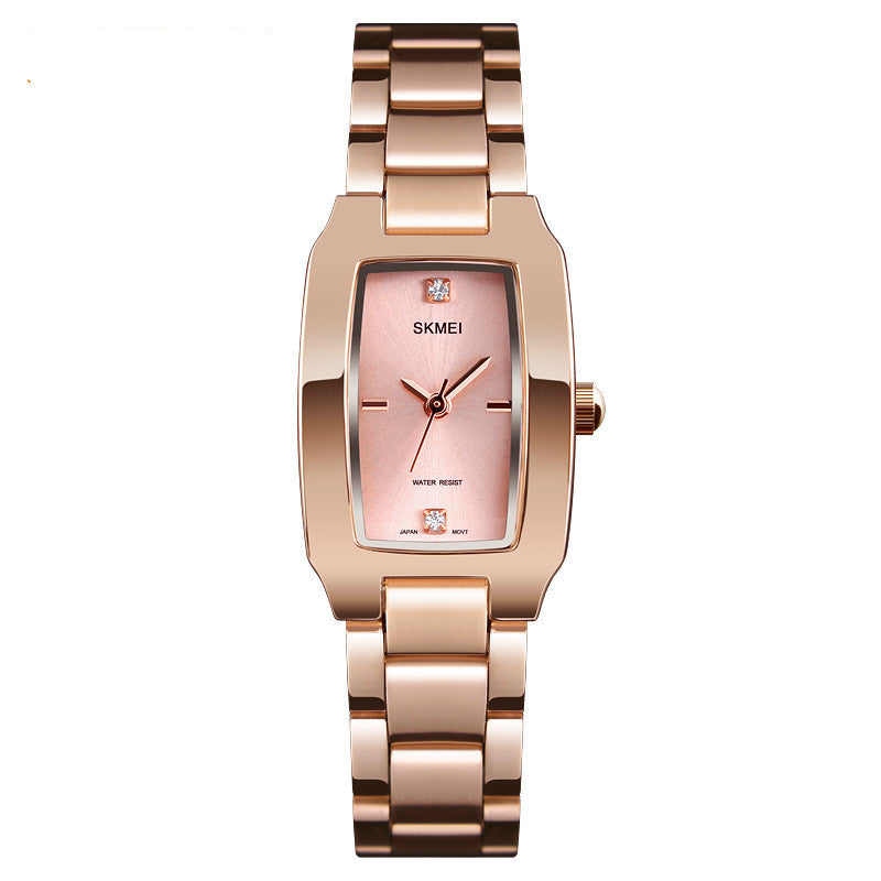 Simple Ladies Diamond-studded British Watch Gold Steel Belt Brand: aeac