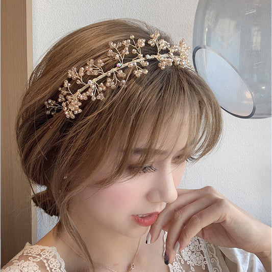 Versatile And Elegant Going Out Headdress Hair Accessories Temperament Retro Bridal Headband Brand: aeac