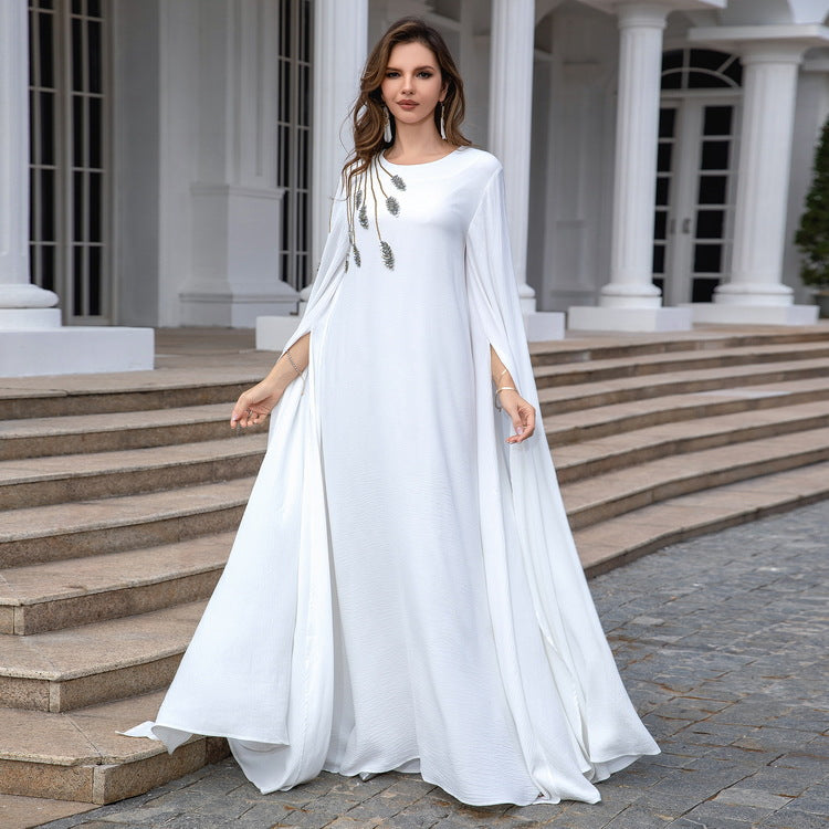 Muslim Robe Abaya Embroidered Women's Robe Evening Gown Brand: aeac