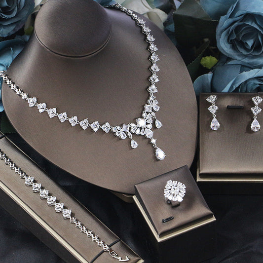 Women's Fashion Personalized Zircon Ornament Suit Brand: aeac