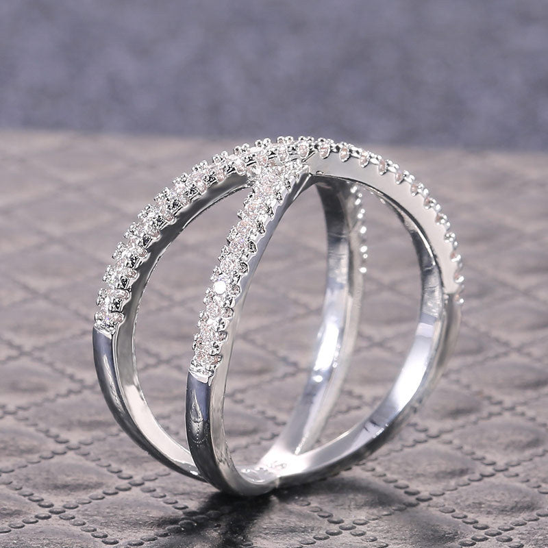 Simple and generous cross ring Brand: aeac