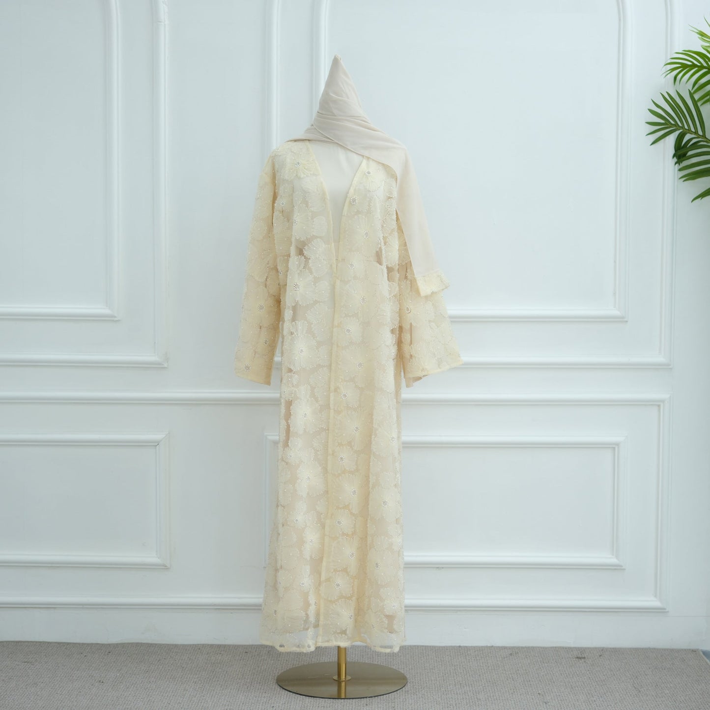 Stylish Casual And Elegant Floral Beaded Cardigan Brand: aeac