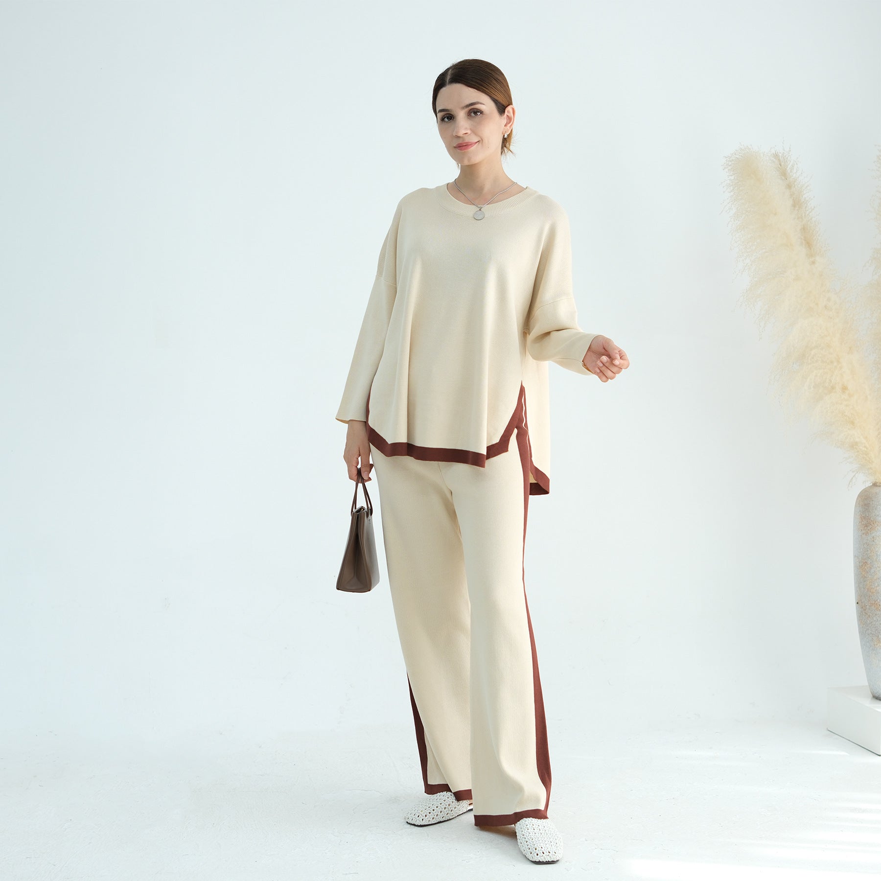 Women's Fashion Personality Knitted Loose Suit Brand: aeac