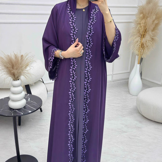 Women's Loose Fashionable Elegant Lace Robe Dress Brand: aeac