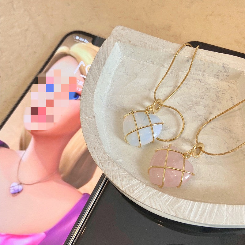 Fashion Moonstone Necklace For Cartoon Princess Love Girl Necklace Novelty Jewelry Brand: aeac