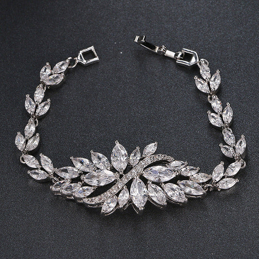 Ice Linghua Zircon Dinner Bracelet Brand: aeac