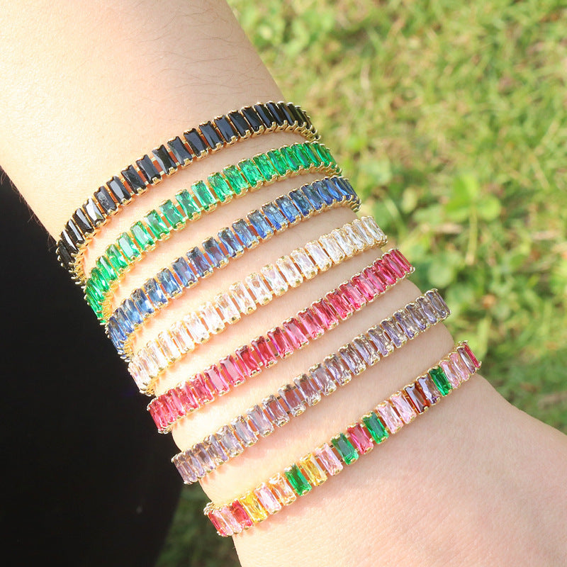 Lady's Bracelet INS Style Genuine Zircon Bracelet Brand: aeac