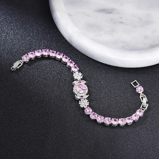 New Flower Purple Light Luxury Women's Bracelet