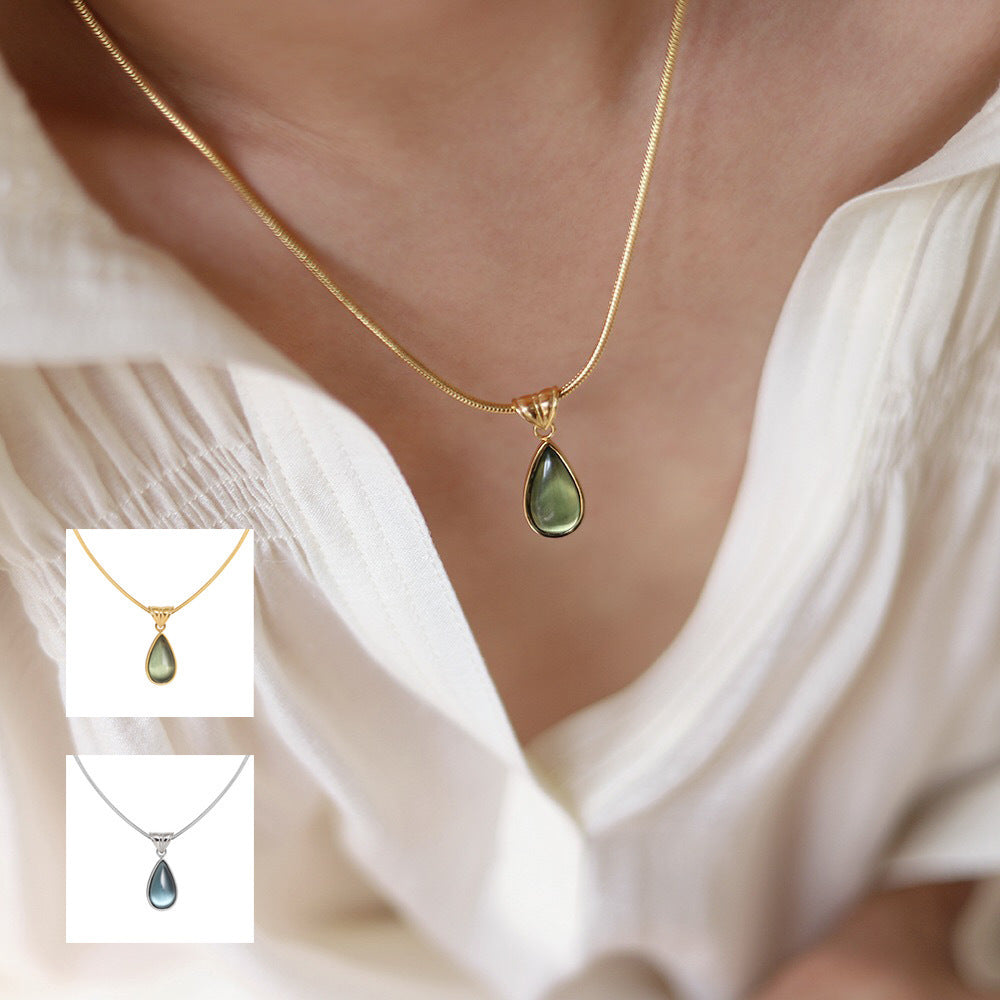 Water Drop Blue Ocean Necklace Brand: aeac