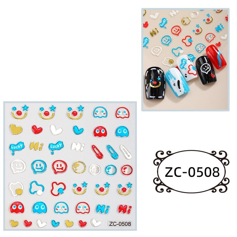 Creative Stickers Cute 3D Jelly Soft-Plastic Embossed Decals Brand: aeac