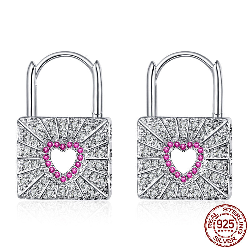 Colored Women Hope Earrings 925 Sterling Silver Heart Hope Brand: aeac